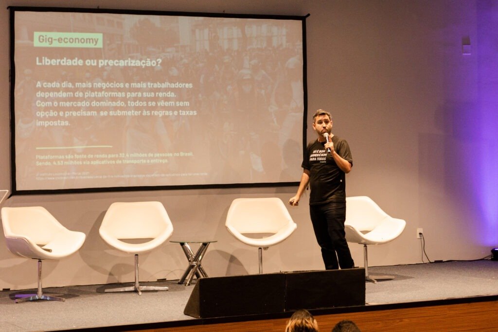 Rogério Nogueira, fundador do AppJusto, no Cooptech 2022